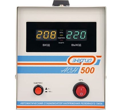 Стабилизатор с цифровым дисплеем Энергия АСН-500 Е0101-0112