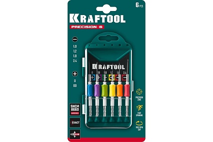 Набор часовых отверток для точных работ Kraftool Precision-6 6 предметов 25679