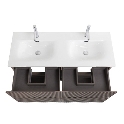 Тумба с раковиной BelBagno Uno 120 см, 4 ящика, Бежевый матовый