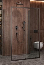 Душевой уголок Cezares MOLVENO-AH-12-120/90-C-GM-IV 120x90 прозрачный, оружейная сталь