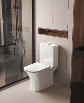 Унитаз-компакт Aquatek Optima Square AQ4411-00 безободковый, с микролифтом