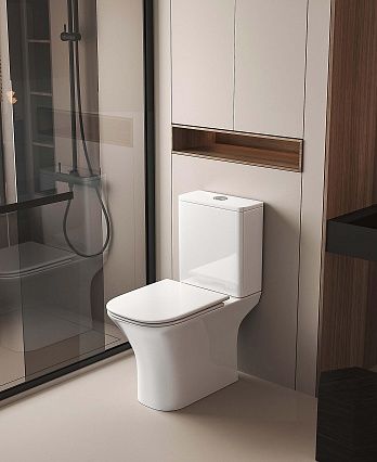 Унитаз-компакт Aquatek Optima Square AQ4411-00 безободковый, с микролифтом