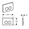 Кнопка смыва Geberit Delta21 115.125.21.1 хром глянцевый (снято с производства)