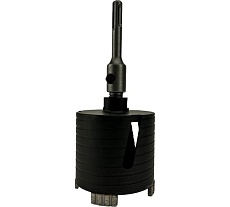 Коронка алмазная по армированному бетону и кирпичу 80 мм, SDS+ TORGWIN T785723
