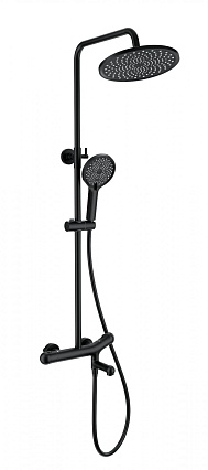 Душевая стойка Wonzon&Woghand T-1000 WW-B3057-A-MB термостат, черный матовый