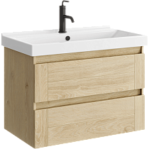 Тумба с раковиной Aqwella Astrid 80 см дуб давос