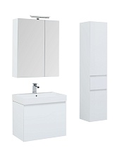 Мебель для ванной Aquanet Йорк 70 см белый глянец