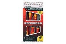 Набор стержневых диэлектрических отверток VDE Thorvik SDIS6CP 6 предметов 52289