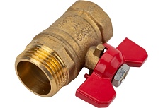 Шаровой кран ProfEco 1 ВР-НР, муфтовый, бабочка, Ду25, Ру20 11Б27п1 PE-1FMB