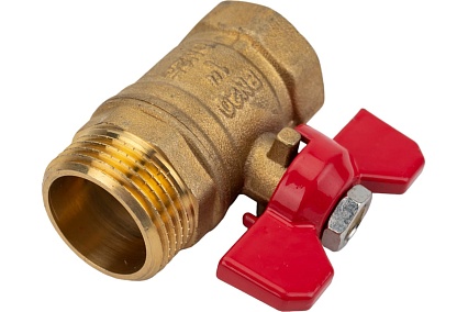 Шаровой кран ProfEco 1 ВР-НР, муфтовый, бабочка, Ду25, Ру20 11Б27п1 PE-1FMB