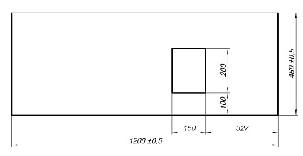 Столешница Allen Brau Infinity 120 см правая, graphite, 1.21014.G