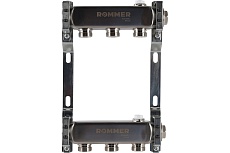 Коллектор из нержавеющей стали Rommer для радиаторной разводки, 3 выхода Rms-4401-000003 RG0091LAN19DPB