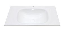 Раковина ЗОВ Oliveeka 100 см авиаль, белый матовый M115W100