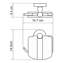 Держатель туалетной бумаги WasserKRAFT Diemel K-2225