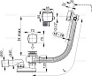 Слив-перелив AlcaPlast A565CRM3-120 120 см, хром