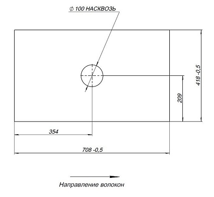 Столешница Allen Brau Liberty 75 см graphite structure, 1.33007.GR-S