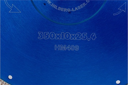 Диск алмазный отрезной по керамограниту (350x25.4 мм) Hilberg HM409
