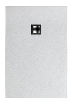 Поддон для душа BelBagno TRAY-MR-UNO-AH-140/80-35-W-NO 140x80 белый, накладка черный