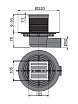 Трап для душа Alcaplast APV103 105x105/50 выпуск боковой, гидрозатвор