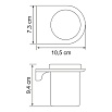 Держатель для стакана WasserKRAFT Kammel K-8328WHITE белый