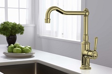 Смеситель для кухни Aquatek Классик AQ1580PG полированное золото