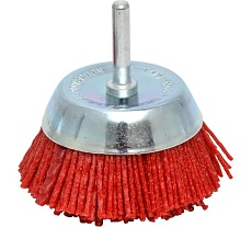 Щетка чашечная для дрели (75 мм; проволока нейлон с абразивом) Кратон 1 11 01 016