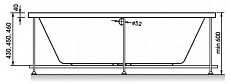 Акриловая ванна Relisan Xenia 200x90 см