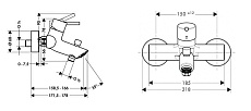 Смеситель для ванны Hansgrohe Talis S2 32440000