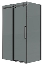 Душевой уголок Grossman Classic 120.K33.04.1080.21.10 100x80 тонированный, черный матовый