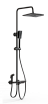 Душевая стойка Wonzon&Woghand WW-B3310-MB термостат, черный матовый