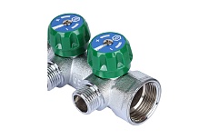 Регулирующий коллектор STOUT 1&quot;, 2 отвода 1/2&quot;, плоское уплотнение SMB-6849-011202 RG008UJF2PTLGU