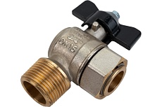 Кран шаровой угловой STOUT НР/накидная гайка 3/4x3/4 SVB-0010-000020 RG008T2PORB6HI