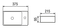 Раковина WeltWasser AISBACH 5111 R 37.5 см, 10000004592 белый глянец