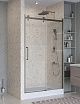 Душевая дверь BelBagno MARINO-2-BF-1-120-C-GM 120x195 прозрачная, оружейная сталь