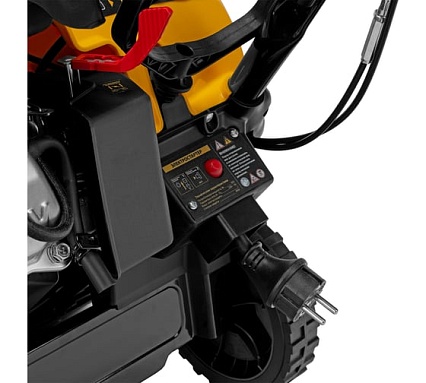 Бензиновая снегоуборочная машина Denzel sb 460 e, 99cc, эл.старт, шнек snowcrusher 97649