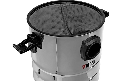 Строительный пылесос Denzel rvc30, 1400 вт, бак 30 л, шланг 3 м, розетка с автосинхр 28203