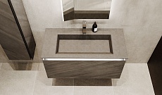 Мебель для ванной Jorno Incline 100 см подвесная, бетон