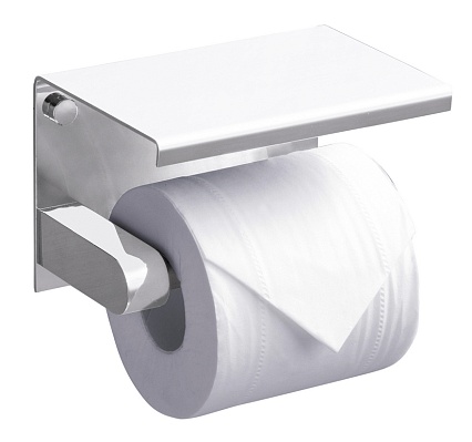 Держатель туалетной бумаги Rush Edge ED77141 с полкой, белый