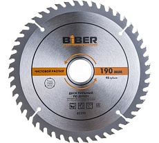 Диск пильный по дереву (190х30/20/16 мм; Z48; чистый рез) Biber 85250 тов-123362