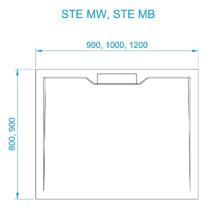 Поддон для душа RGW STE MW 120x90 52342912-15, белый мрамор