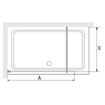 Душевая перегородка RGW Walk In WA-12G 120x195 золото браш, прозрачное