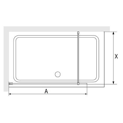 Душевая перегородка RGW Walk In WA-12G 120x195 золото браш, прозрачное