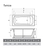 Акриловая ванна Relisan Tamiza 160x70 см