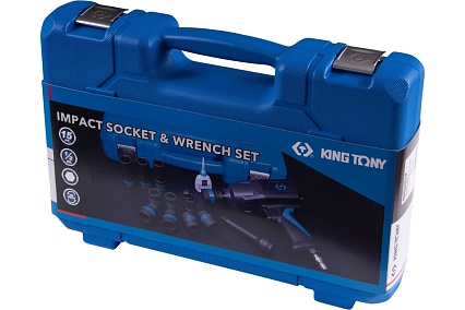 Набор пневмоинструмента King Tony 1/2 с принадлежностями, 15 предметов 44803AMP