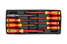 Ложемент для выдвижного ящика Yato отвертки, 8 предметов YT-55462