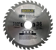 Диск пильный по дереву Skole 190мм 36 зубов 30мм посадочное D1 1903630