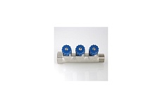 Комплект Valtec _16 VI7 Коллектор с регул. вентилями, 1x3 вых. 1/2 нар. VTc.560.N.0603 + Адаптер д/коллектора /конус-плоскость/ 1/2 VTc.701.N.04 VT.VI7.K16.5600603.701