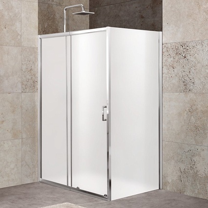 Душевой уголок BelBagno Unique 110-125x100 матовый, хром