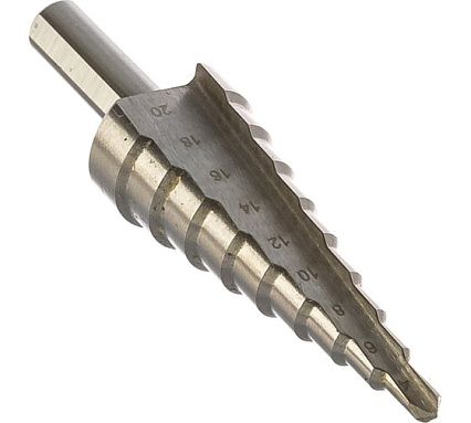 Сверло ступенчатое (4-20 мм; 9 ступеней; HSS) по металлу FIT IT 36395