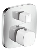 Смеситель для душа Hansgrohe PuraVida 15771400 с термостатом хром/бел